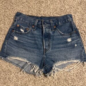 Levi's 501 Distressed Jean Shorts